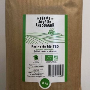 FARINE DE BLE T80 BIO 2KG